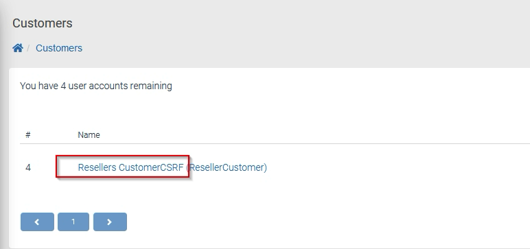 New CSRF-created account visible in customer list
