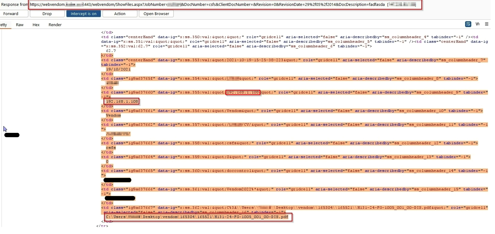 CVE-2022-39178: WebVendome - Internal Server IP Disclosure